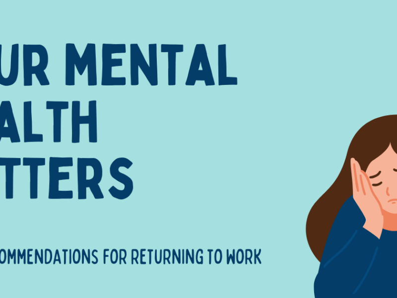 Your Mental Health Matters: Books Recommendations For Returning to Work